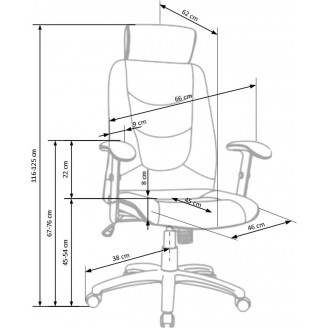 Fotel Gabinetowy STILO Czarny Halmar - Komfort i Ergonomia