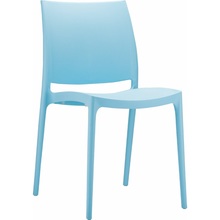 Stylowe Krzesło plastikowe MAYA jasno niebieskie Siesta do stołu.