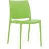 Stylowe Krzesło plastikowe MAYA zielone tropikalne Siesta do stołu.