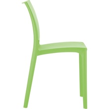 Stylowe Krzesło plastikowe MAYA zielone tropikalne Siesta do stołu.