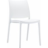 Stylowe Krzesło plastikowe MAYA białe Siesta do stołu.