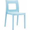 Stylowe Krzesło z tworzywa LUCCA jasno niebieskie Siesta do stołu.
