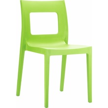 Stylowe Krzesło z tworzywa LUCCA zielone tropikalne Siesta do stołu.