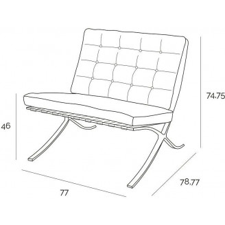 Fotel pikowany Barcelon Eco biały | D2.Design - Komfort i styl