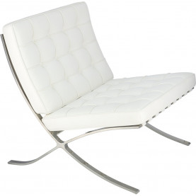 Designerski Fotel Barcelon Eco biały D2.Design do salonu i sypialni. 2