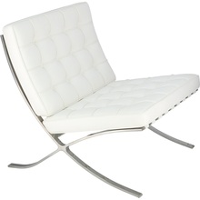 Designerski Fotel Barcelon Eco biały D2.Design do salonu i sypialni.