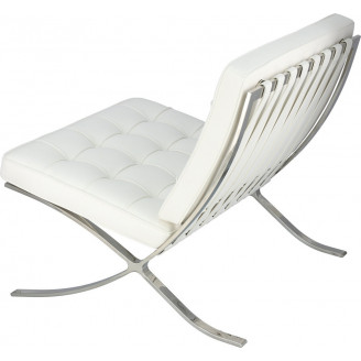 Designerski Fotel Barcelon Eco biały D2.Design do salonu i sypialni.