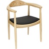 Designerskie Krzesło drewniane z podłokietnikami President jasno brązowe D2.Design do kuchni, kawiarni i restauracji.