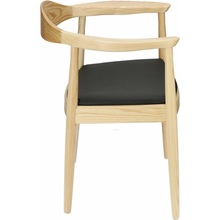 Designerskie Krzesło drewniane z podłokietnikami President jasno brązowe D2.Design do kuchni, kawiarni i restauracji.