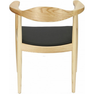 Designerskie Krzesło drewniane z podłokietnikami President jasno brązowe D2.Design do kuchni, kawiarni i restauracji.