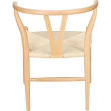Stylowe Krzesło drewniane skandynawskie Wicker drewno/beż D2.Design do kuchni, salonu i restauracji.