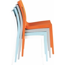 Stylowe Krzesło z tworzywa LUCCA-T jasno niebieskie Siesta do stołu.