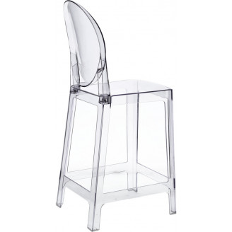 Krzesło barowe przezroczyste Viki 65 D2.Design do kuchni, restauracji i baru.