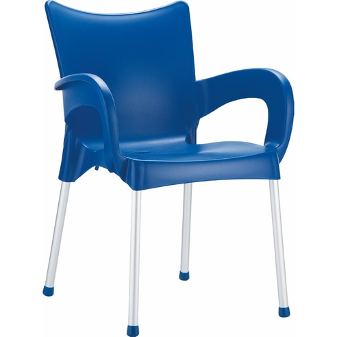 Krzesło ogrodowe z podłokietnikami Romeo niebieskie Siesta