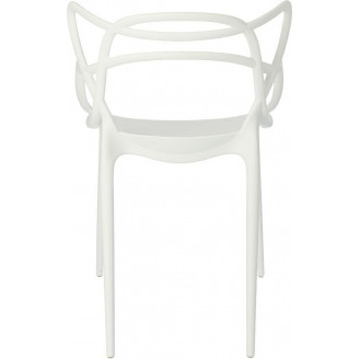 Designerskie Krzesło ażurowe z tworzywa Lexi białe D2.Design do kuchni, kawiarni i restauracji.
