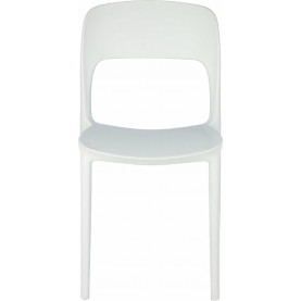 Stylowe Krzesło z tworzywa Flexi białe D2.Design do stołu. 2