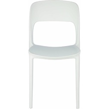 Stylowe Krzesło z tworzywa Flexi białe D2.Design do stołu.