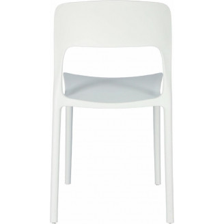 Stylowe Krzesło z tworzywa Flexi białe D2.Design do stołu.