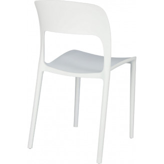Stylowe Krzesło z tworzywa Flexi białe D2.Design do stołu.