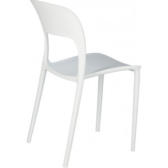Stylowe Krzesło z tworzywa Flexi białe D2.Design do stołu.