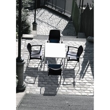 Krzesło ogrodowe z podłokietnikami Dolce czarne Siesta
