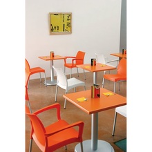 Krzesło ogrodowe z podłokietnikami Dolce pomarańczowe Siesta