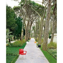 Krzesło ogrodowe z podłokietnikami Dolce czerwone Siesta
