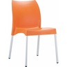 Stylowe Krzesło ogrodowe plastikowe VITA pomarańczowe Siesta.
