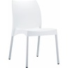 Stylowe Krzesło ogrodowe plastikowe VITA białe Siesta.