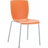 Krzesło konferencyjne plastikowe MIO pomarańczowe Siesta