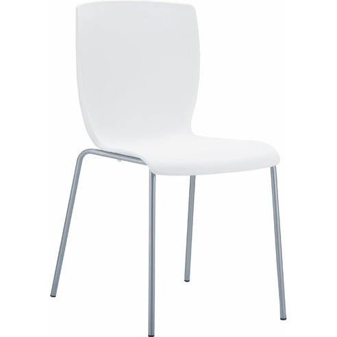 Krzesło konferencyjne plastikowe MIO białe Siesta
