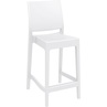 Krzesło barowe plastikowe MAYA BAR 65 białe Siesta do kuchni, restauracji i baru.