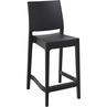 Krzesło barowe plastikowe MAYA BAR 65 czarne Siesta do kuchni, restauracji i baru.