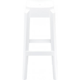 Stołek barowy FOX 75 lśniący biały Siesta do kuchni, restauracji i baru. 2