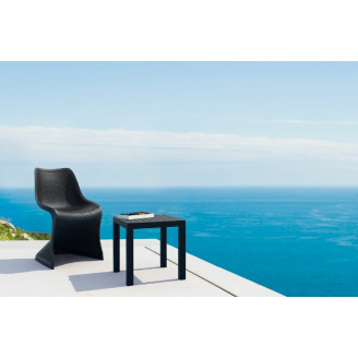 Stolik kawowy ogrodowy Ocean 45x45 czarny Siesta