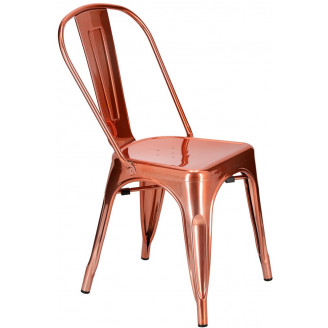 Miedziane krzesło designerskie Paris D2.Design do salonu i jadalni