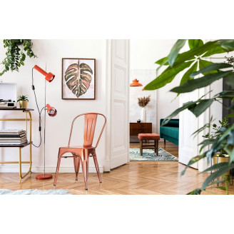 Miedziane krzesło designerskie Paris D2.Design do salonu i jadalni