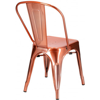 Miedziane krzesło designerskie Paris D2.Design do salonu i jadalni