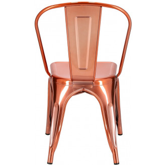 Miedziane krzesło designerskie Paris D2.Design do salonu i jadalni