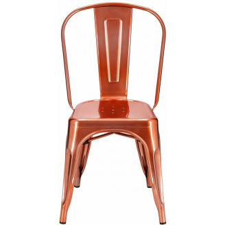 Miedziane krzesło designerskie Paris D2.Design do salonu i jadalni