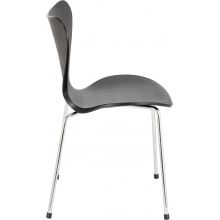 Krzesło designerskie z tworzywa Martinus czarne D2.Design do salonu i jadalni