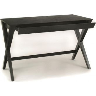 Stylowe Biurko industrialne z szufladą Writex 120 czarne D2.Design
