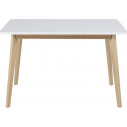 Stół skandynawski Raven 120x80 biały/naturalny D2.Design do jadalni