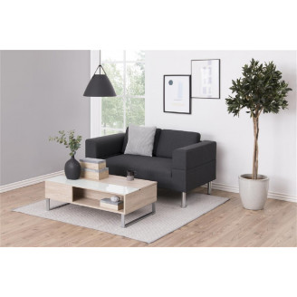 Stolik kawowy rozkładany Azalea III 110x60 dąb bielony Actona do salonu.