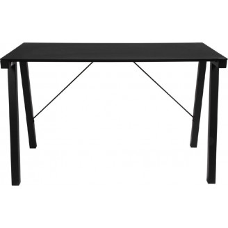 Stylowe Biurko szklane industrialne Typhoon 125 czarne D2.Design