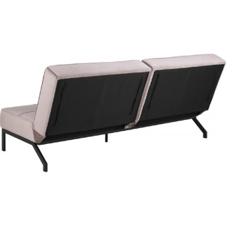 Stylowa Sofa welurowa rozkładana Perugia 198 różowa Actona do salonu.