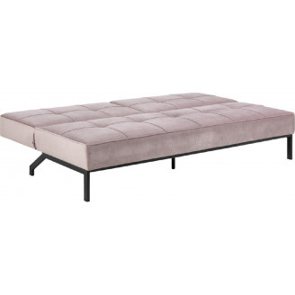 Stylowa Sofa welurowa rozkładana Perugia 198 różowa Actona do salonu.