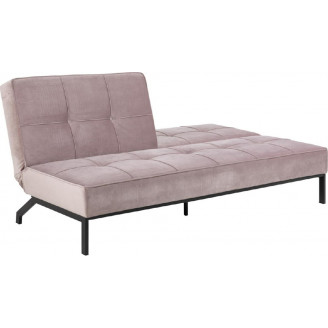 Stylowa Sofa welurowa rozkładana Perugia 198 różowa Actona do salonu.