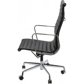 Fotel gabinetowy CH1191T czarna skóra D2.Design do biurka.