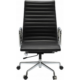 Fotel gabinetowy CH1191T czarna skóra D2.Design do biurka. 2